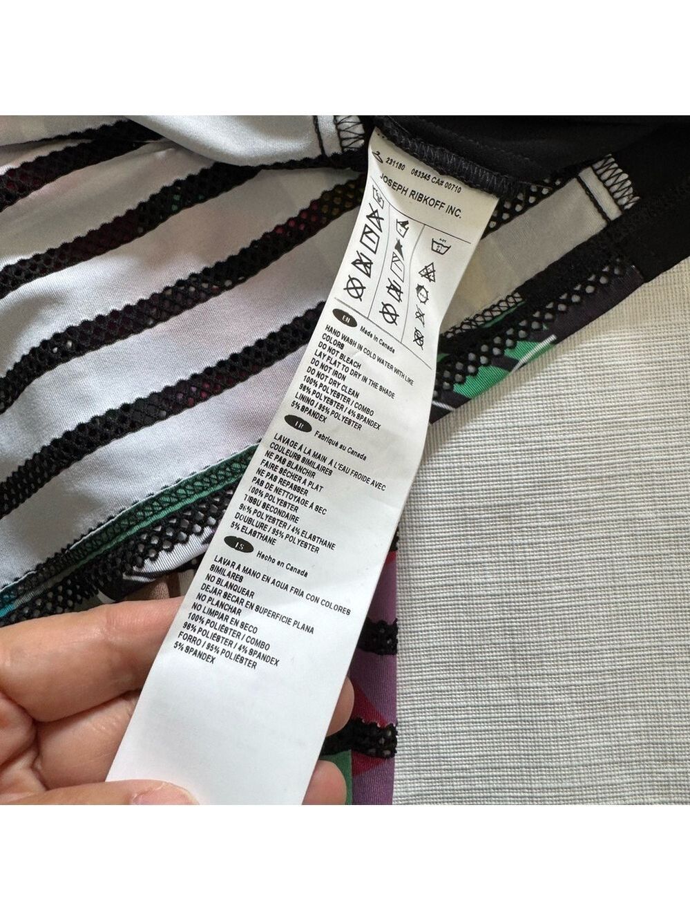 Joseph Ribkoff Multicolor Striped Jacket Size 8 - Picture 4 of 11
